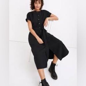 Madewell Dolman-Sleeve Button-Front Midi Dress size Medium
